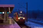 BR 642 642 224/724 als RB13 (RB 17966) von Rathenow nach Stendal in Rathenow. 23.01.2012