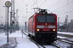 143 256-6 als Lz in Stendal und fuhr in Richtung ...