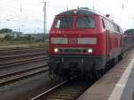 BR218 218 374 hat am 25.Juli 2009 die Kurswagen aus Heringsdorf nach Stralsund gebracht die mit dem Kurswagen von R�gen vereinten und weiterfuhren nach K�ln.