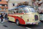 Setra-Oldiebus steht anl. der Fladungen Classics 2023 in Fladungen