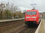 101 052-9 als Schublok hinter einem der letzten IC im Bahnhof Jena Paradies am 09.