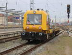 Gleisbau/912915/741-318-bei-der-ausfahrt-am 741 318 bei der Ausfahrt am 10.04.2026 im Rostocker Hbf.