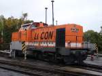 In der Einsatzstelle Berlin Lichtenberg trifft man hufig das Unternehmen LOCON,so auch am 16.Oktober 2010 als ich die Lok 212 dort antraf.