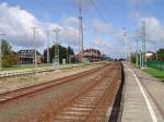 Bahnhof Warnemnde war am 18.09.10 sehr leer.