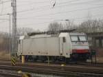 186 239-0 von CapTrain Benelux abgestellt im Rostocker Hbf und wartet auf ihren nchsten Einsatz.(31.03.2011)