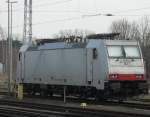 186 239-0 von CapTrain Benelux abgestellt im Rostocker Hbf und wartet auf ihren nchsten Einsatz.(01.04.2011)