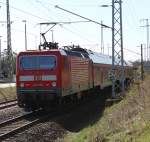 143 250-9 mit S2 von Warnemnde nach Gstrow kurz nach der Ausfahrt im Rostocker Hbf(15.04.2011)