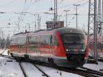 DB-Regio 642 553 beim Rangieren im Rostocker Hbf.11.02.2012