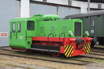 Kleinlokomotive K 4001 stand zu den Schweriner Modellbahn-Tagen drauen zur besichtigung.01.10.2016