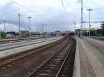 Bahnhof Stralsund am 28.08.10 um 08.30 Uhr schn leer.
