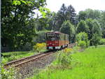 thueringen-10/700911/tw-310von-der-thueringer-walbahnam-29mai Tw 310,von der Thüringer Walbahn,am 29.Mai 2020,in der Nähe von der Station Marienglashöhle.