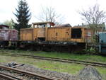 V60/810601/die-ehemalige-werklok-nr1von-der-stassfurter Die ehemalige Werklok Nr.1,von der Staßfurter Salz & Stahlbau GmbH,am 24.April 2023,in Klostermansfeld.