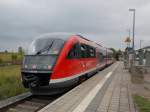 642 578-9,am 04.August 2014,auf dem einzigen Gleis in Tessin(bei Rostock).