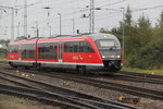 642 685 als RB 11(Tessin-Wismar)bei der Einfahrt im Rostocker Hbf.01.10.2016