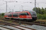 BR 642/734539/642-540-als-rb11tessin-rostock-wismarbei-der-einfahrt 642 540 als RB11(Tessin-Rostock-Wismar)bei der Einfahrt im Rostocker Hbf.12.06.2021 