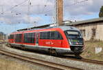 BR 642/770862/642-578-als-rb12-von-graal-mueritz 642 578 als RB12 von Graal-Müritz nach Rostock Hbf bei der Einfahrt im Rostocker Hbf.03.04.2022