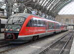BR 642/783848/642-538-als-s8-von-dresden 642 538 als S8 von Dresden Hbf nach Dresden Klotsche kurz vor der Ausfahrt in Dresden Hbf.17.08.2022
