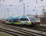 BR 642/912914/642-033-als-rb11tessin-wismarbei-der-einfahrt 642 033 als RB11(Tessin-Wismar)bei der Einfahrt im Rostocker Hbf.10.04.2026