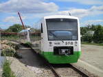 BR 650 Regioshuttle/700933/in-ilmenau-stand-am-30mai-2020abgestellt In Ilmenau stand am 30.Mai 2020,abgestellt der STB VT 124 und 121.