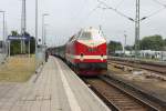 119 158-4 fhrt von Warnemnde zur Abstellung zum Bahnhof   Rostock-Bramow.(07.08.10)