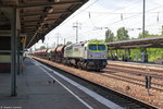 250 007-2 ITL - Eisenbahngesellschaft mbH mit einem Kieszug in Berlin-Schönefeld Flughafen und fuhr weiter in Richtung Grünauer Kreuz. 07.06.2016