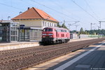 218 272-3 DB Fahrwegdienste GmbH kam solo durch Bienenbttel und fuhr weiter in Richtung Lneburg.