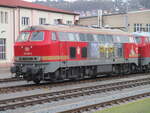 BR 218/803356/rprs-218-469am-01februar-2023im-bahnhof RPRS 218 469,am 01.Februar 2023,im Bahnhof Meiningen.