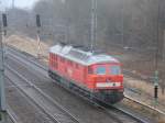232 568-6 wartete,am 10.Mrz 2012,in Stralsund am Signal.