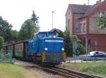 BR 251/80980/wieder-kommt-251-901-am-06juli Wieder kommt 251 901 am 06.Juli 2010 mit ihren Zug von Lauterbach Mole in den Bahnhof Putbus gefahren.