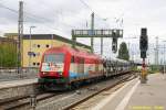 ER20/440897/evb-420-11-mit-blg-logistics EVB 420 11 mit BLG Logistics Autotransportzug am 20.06.2015 in Bremen Hbf