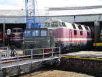 Kleinloks/700915/die-asf-1-zog-eine-118am Die ASF 1 zog eine 118,am 30.Mai 2020,im Eisenbahnmuseum Arnstadt,auf die Drehscheibe.