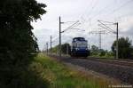 1401 (203 205-0) ex DR 112 319-9 D&D Eisenbahngesellschaft mbH, Hagenow als Lz in Vietznitz Richtung Paulinenaue unterwegs. 01.07.2011