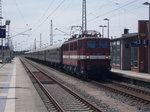 Wieder da war,am 23.Juli 2016,der Strtebekersonderzug in Bergen/Rgen.Start-und Zielbahnhof war Saalfeld der auf der gesamten Strecke von der EGP 211 030 gezogen wurde.