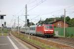 BR 120/151044/120-134-2-mit-dem-ec-249 120 134-2 mit dem EC 249 von Lneburg nach Krakow Glowny in Rathenow. 20.07.2011