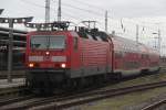 143 065-1 mit S3 von Gstrow nach Rostock Hbf bei der Einfahrt um 13:57 Uhr im Rostocker Hbf.29.12.2012