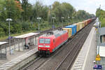 BR 145/750170/145-001-4-auf-den-weg-nach 145 001-4 auf den Weg nach Hamburg. Tostedt, 02.10.2021