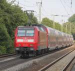 146 029 mit RE 10132 von Paderborn Hbf nach Aachen Hbf bei der Durchfahrt in Dsseldorf-Oberbilk.07.06.2013