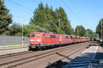 BR 151/514468/151-094-0--151-095-7-db 151 094-0 & 151 095-7 DB Cargo mit einem Erzzug von Hamburg nach Salzgitter-Peine in Bienenbüttel. 19.08.2016