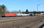 BR 152/545260/152-160-8-mit-einen-containerzug-aus 152 160-8 mit einen Containerzug aus den Hamburger Hafen. Rotenburg (Wümme) den 11.03.2017