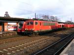 BR 155/111940/eine-db-155-ist-am-19122008 Eine DB 155 ist am 19.12.2008 im Bahnhof von Herne unterwegs.