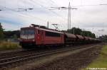 BR 155/225374/155-219-9-db-schenker-rail-deutschland 155 219-9 DB Schenker Rail Deutschland AG mit einem Tads Ganzzug in Satzkorn und fuhr in Richtung Priort weiter. 25.09.2012