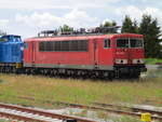 155 204 wurde von der PRESS 204 022 von Mukran geholt.Am 12.Juli 2020 stand die 155 204 auf der Ladestraße in Bergen/Rügen.
