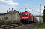 182 008 mit dem RE2 (RE 37383) von Wismar nach Cottbus in Vietznitz. 08.05.2012