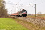 ES 64 U2 - 013 (182 513-2) MRCE Dispolok GmbH fr DB Regio mit dem IRE 4275  Berlin-Hamburg-Express  von Hamburg Hbf nach Berlin Ostbahnhof in Nennhausen.