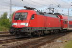 182 019-0 RE 4306(Rostock-Hamburg)bei der Ausfahrt im Rostocker Hbf.09.07.2017