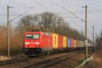BR 185/409549/185-307-am-25022015-mit-containerzug 185 307 am 25.02.2015 mit Containerzug in Hamburg-Moorburg