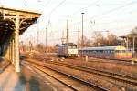 E 186 181-4 Railpool GmbH für HSL Logistik GmbH fuhr solo durch Stendal weiter in Richtung Magdeburg. 17.03.2016