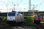BR 186/520684/rpool--hsl-e186-181-lz Rpool / HSL E186 181 Lz und SBB Cargo Re421 381 abgestellz auf Gleis 175 am 05.09.2016 in Hamburg-Harburg