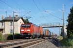 BR 189/152133/189-006-0-mit-containerzug-in-vietznitz 189 006-0 mit Containerzug in Vietznitz Richtung Friesack(Mark) unterwegs. 27.07.2011