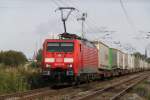 189 021-9 mit KT 42147 von Rostock-Seehafen nach Verona Q.E bei der Durchfahrt in Sildemow.09.09.2012